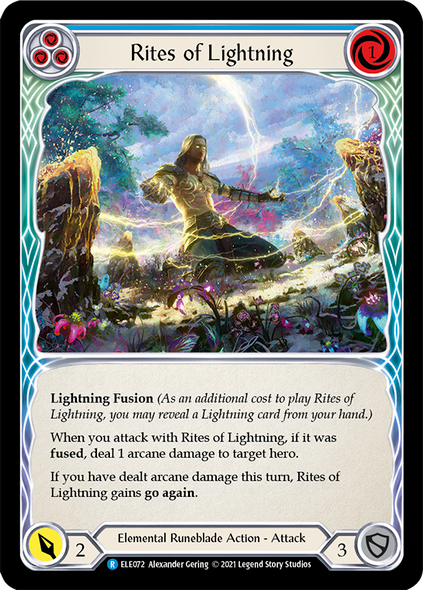 ELE072 Rites of Lightning (Blue) - Regular - 1st Ed