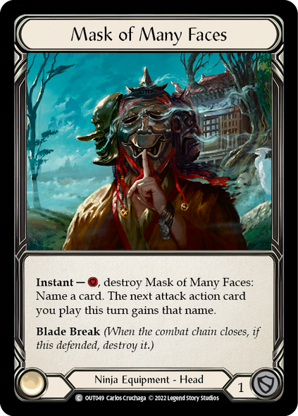 OUT049-RF Mask of Many Faces