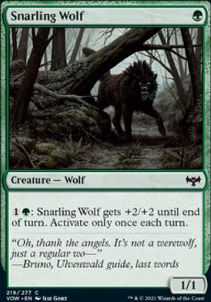 Snarling Wolf - Foil