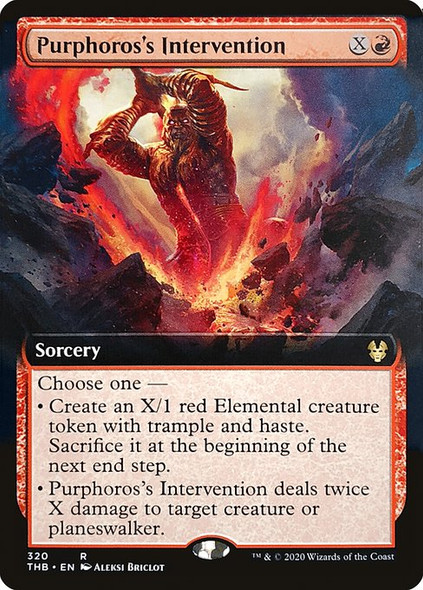 Purphoros's Intervention (Extended Art) (TBD 320) - Foil