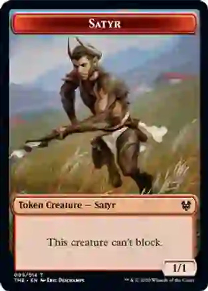 Satyr // Nightmare Double-sided Token (TBD ) - Foil
