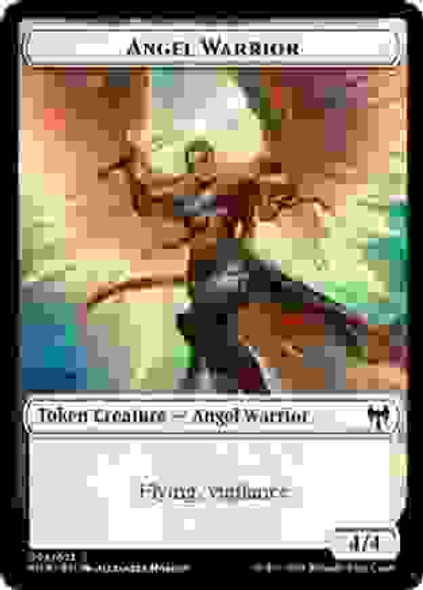Human Warrior // Angel Warrior Double-sided Token (KHM ) - Foil