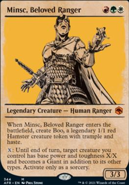 Minsc, Beloved Ranger (Showcase) (AFR 344) (foil)