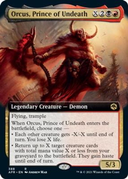 Orcus, Prince of Undeath (Extended Art) (AFR 388) (foil)