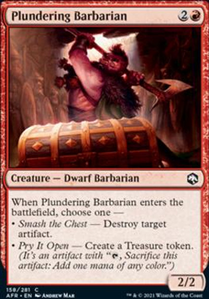 Plundering Barbarian (AFR 158) (foil)