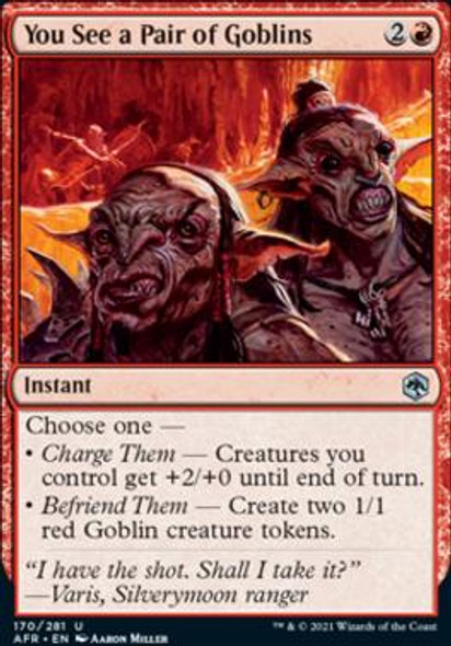 You See a Pair of Goblins (AFR 170) (foil)