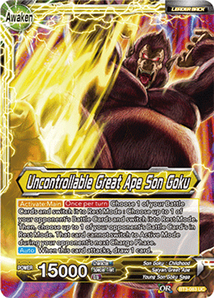 BT3-083  Son Goku/Uncontrollable Great Ape Son Goku