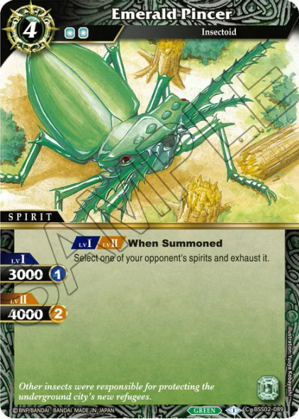 BSS02-089 Emerald Pincer