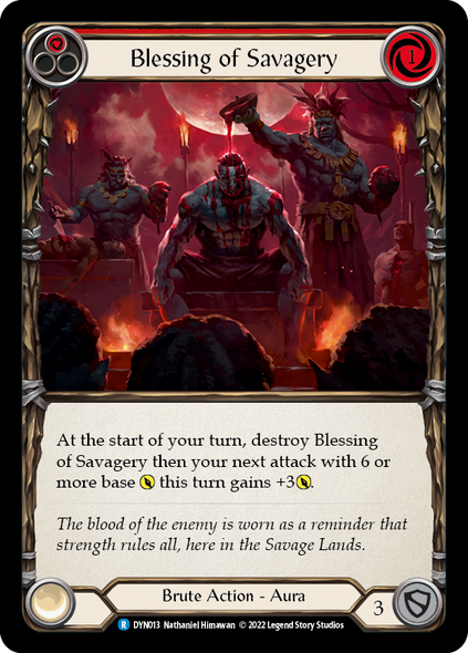DYN013 Blessing of Savagery (Red)