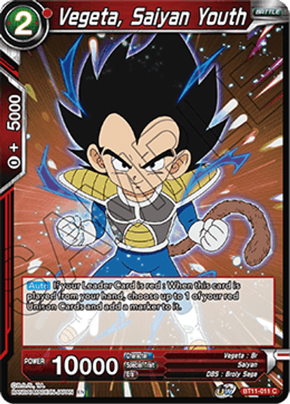 BT11-011 Vegeta, Saiyan Youth