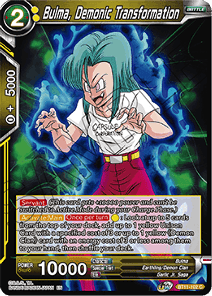 BT11-102 	Bulma, Demonic Transformation