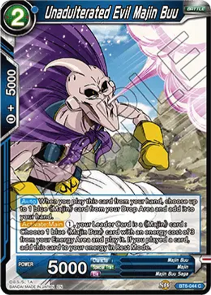 BT6-044 Unadulterated Evil Majin Buu