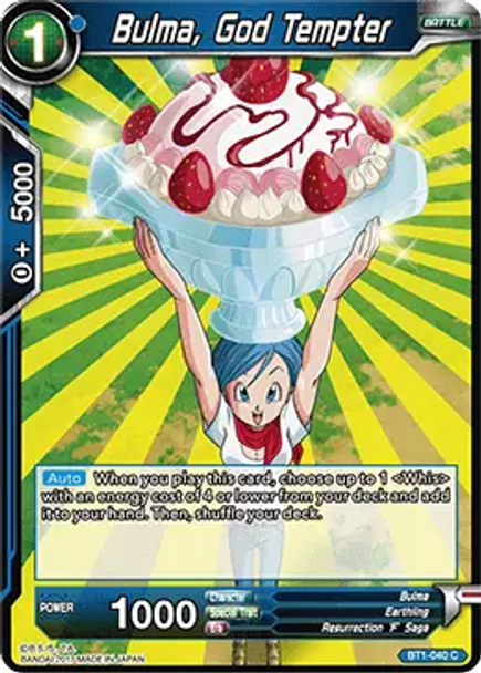 BT1-040 Bulma, God Tempter