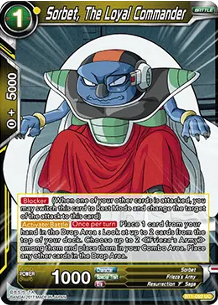 BT1-092 Sorbet, The Loyal Commander