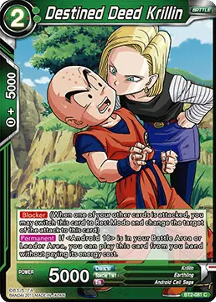 BT2-081 Destined Dead Krillin