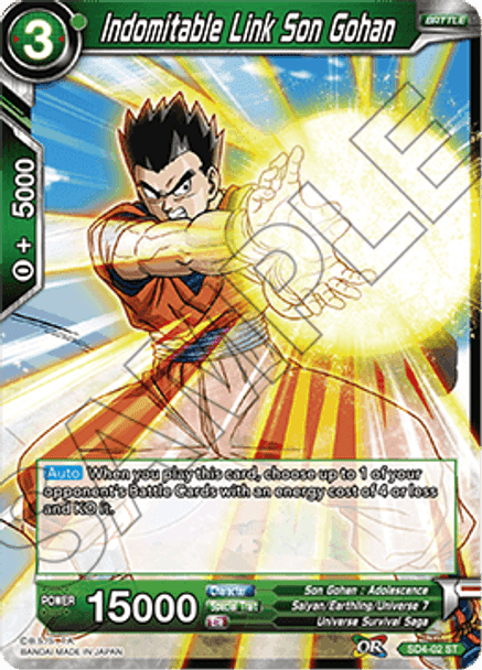 SD4-02 Indomitable Link Son Gohan