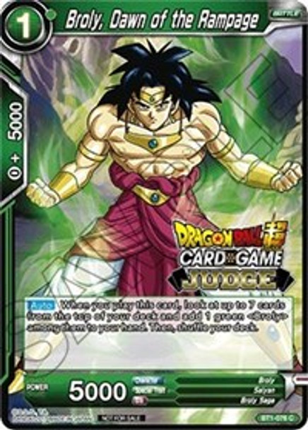 BT1-076P Broly, Dawn of the Rampage (Judge1)