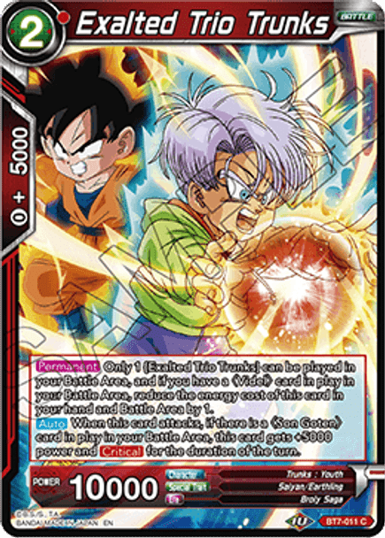 BT7-011 Exalted Trio Trunks