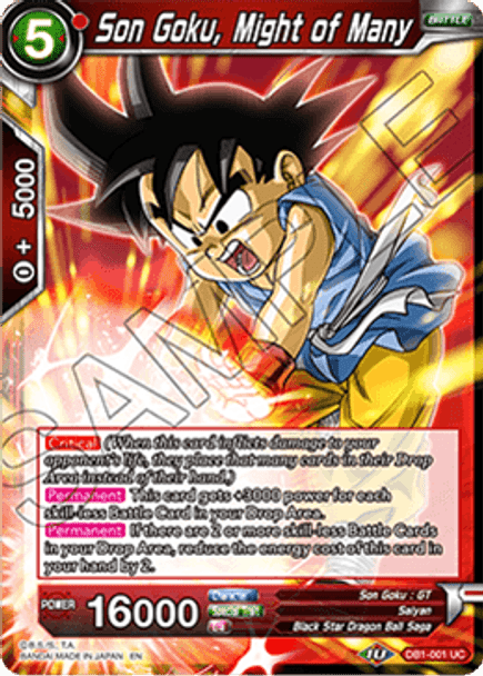 DB1-001 Son Goku, Might of Many