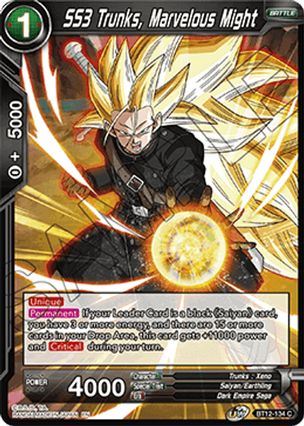 BT12-134 [C] SS3 Trunks, Marvelous Might - Foil