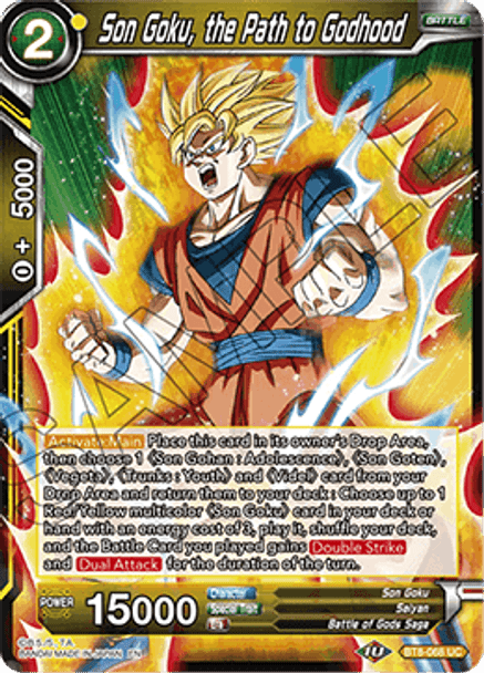 BT8-068 	Son Goku, the Path to Godhood