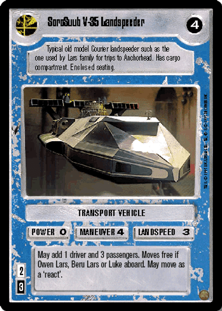 SoroSuub V-35 Lanlspeeder [C2] - PR1