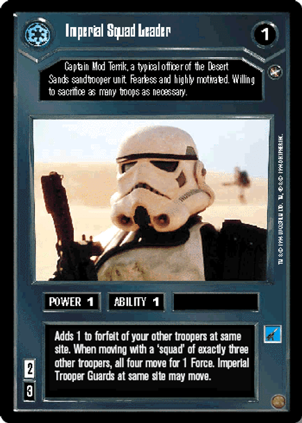 Imperial Squad Leader [C3] - White Border - ANH