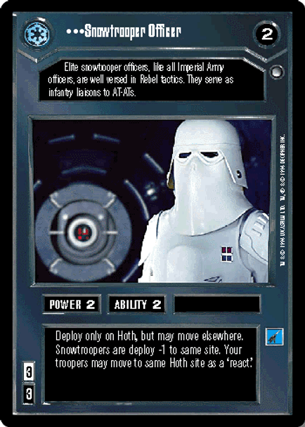 Snowtrooper Officer C1 [HOT] - White Border