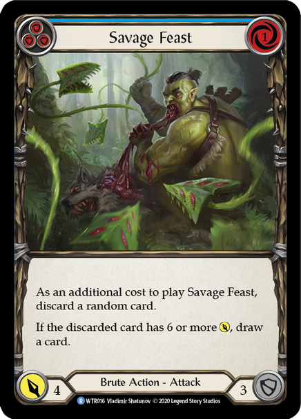 WTR016 Savage Feast (Blue) [UNL]