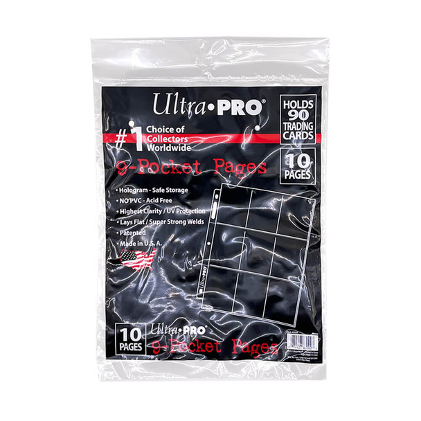 ULTRA PRO Page – 9-Pocket 10 Pack BB90