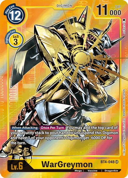 BT4-048 SR WarGreymon (Alternate Art)