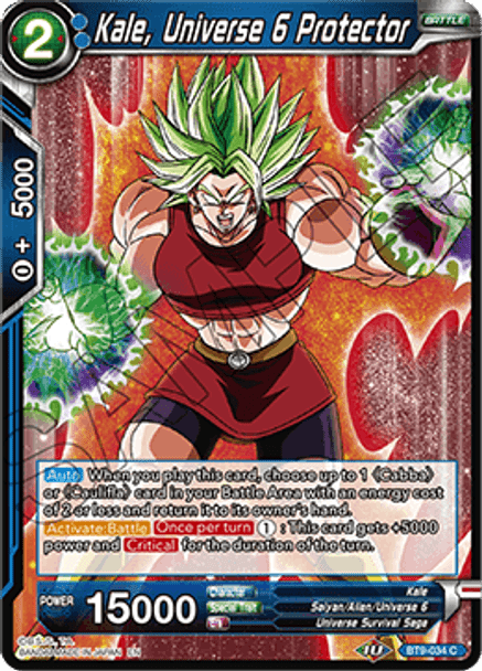 BT9-034 Kale, Universe 6 Protector