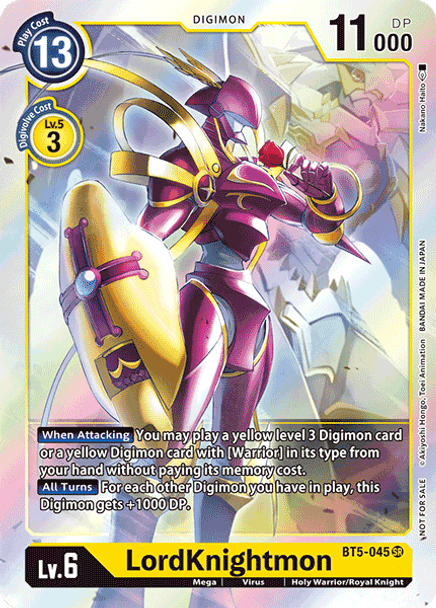 BT5-045 LordKnightmon  - Super Rare