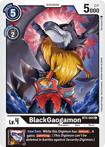 BT5-064 BlackGaogamon  - Common