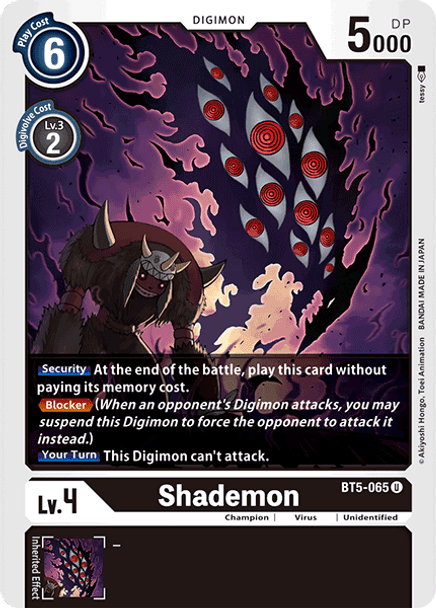 BT5-065 Shademon  - Uncommon