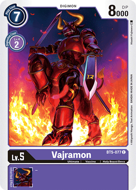 BT5-077 Vajramon  - Uncommon