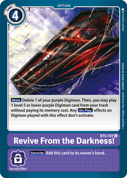 BT5-107 Revive from the Darkness!  - Uncommon