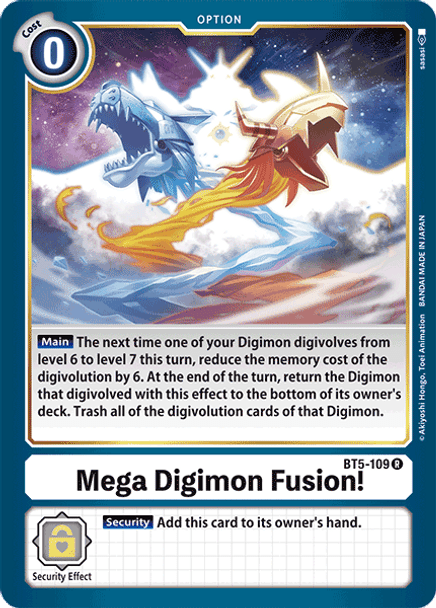 BT5-109 Mega Digimon Fusion!  - Rare