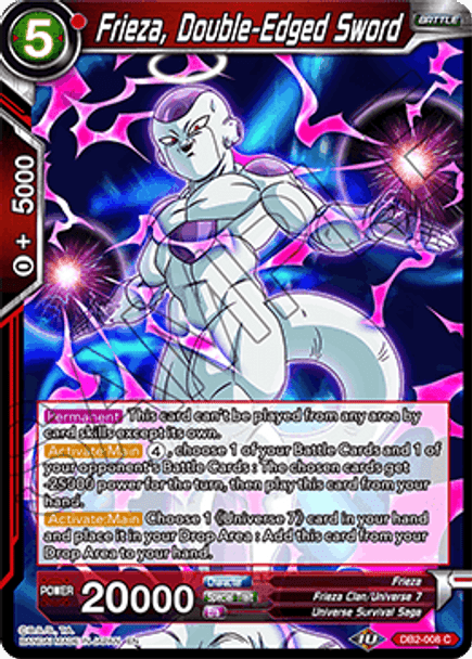 DB2-008 Frieza, Double-Edged Sword