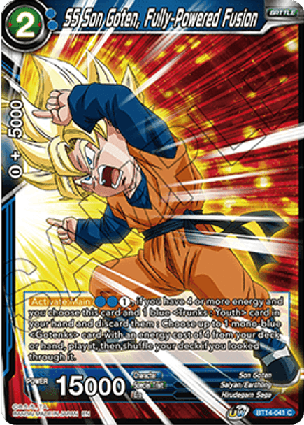 BT14-041 SS Son Goten, Fully-Powered Fusion