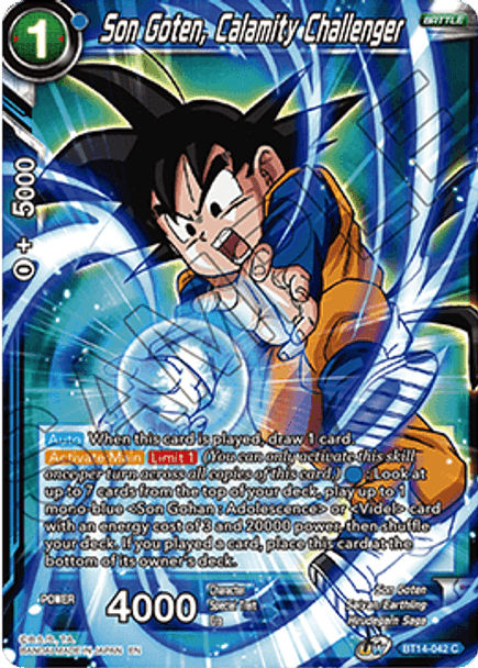 BT14-042 Son Goten, Calamity Challenger