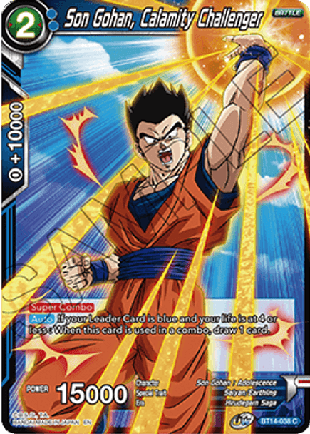 BT14-038 Son Gohan, Calamity Challenger - Foil