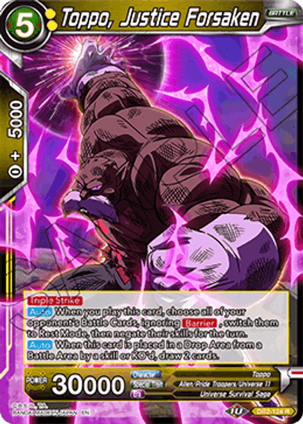 DB2-124 Toppo, Justice Forsaken