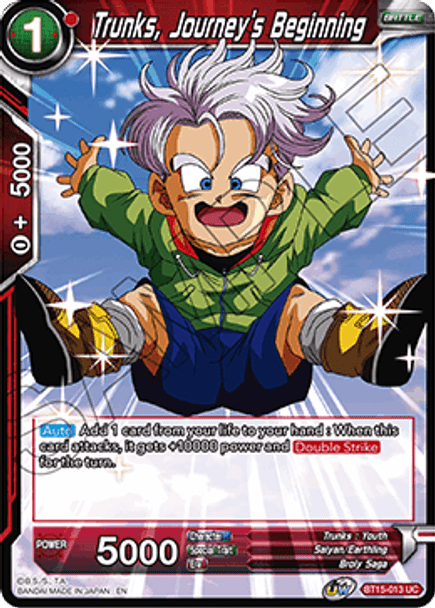 BT15-013 Trunks, Journey's Beginning - Foil