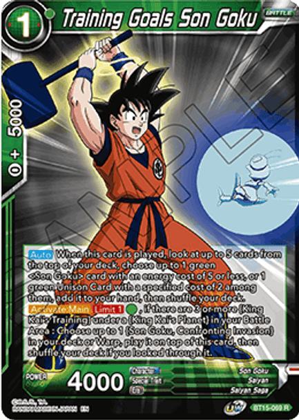 BT15-069 Training Goals Son Goku