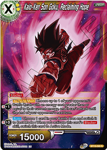 BT15-093 Kaio-Ken Son Goku, Reclaiming Hope