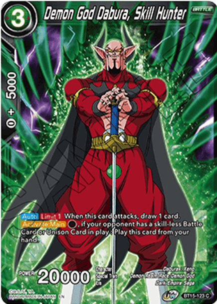 BT15-123 Demon God Dabura, Skill Hunter