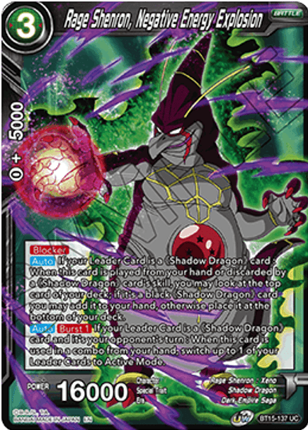 BT15-137 Rage Shenron, Negative Energy Explosion