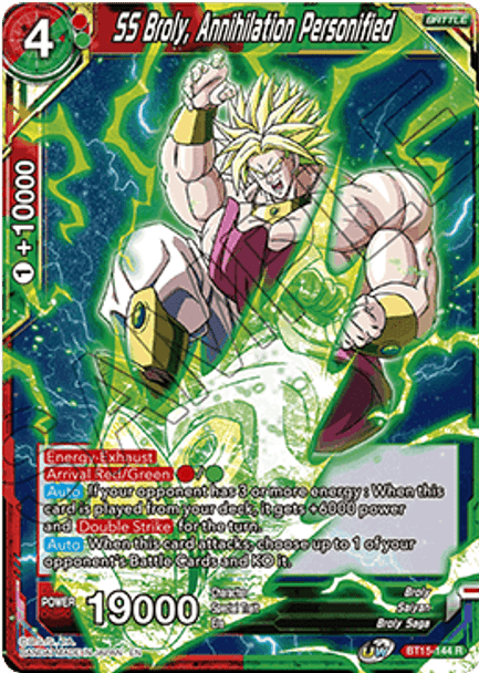 BT15-144 SS Broly, Annihilation Personified - Foil