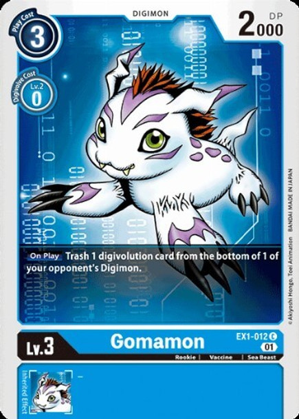 EX1-012 C Gomamon - play set (4)